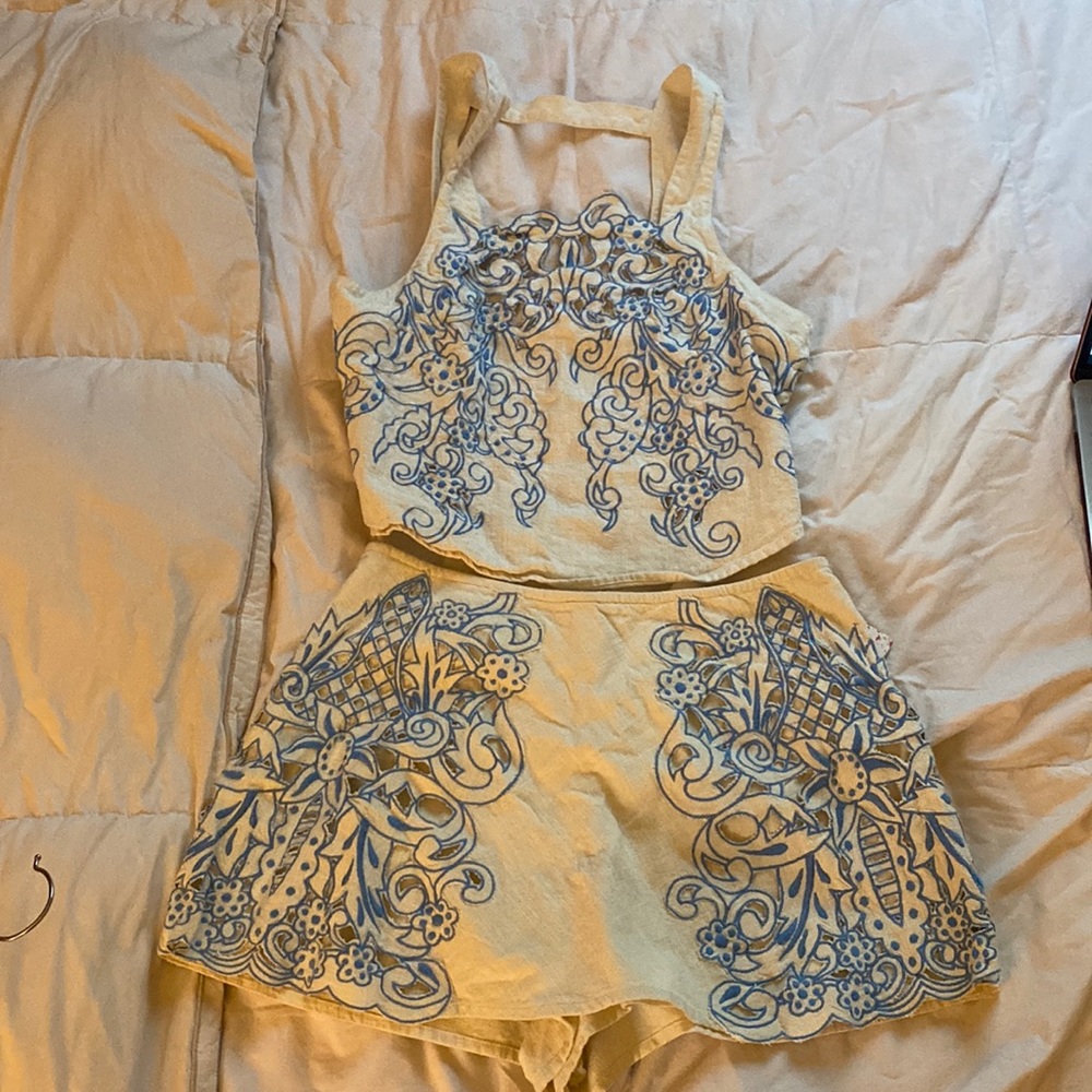 Free People 2 Piece Set WT